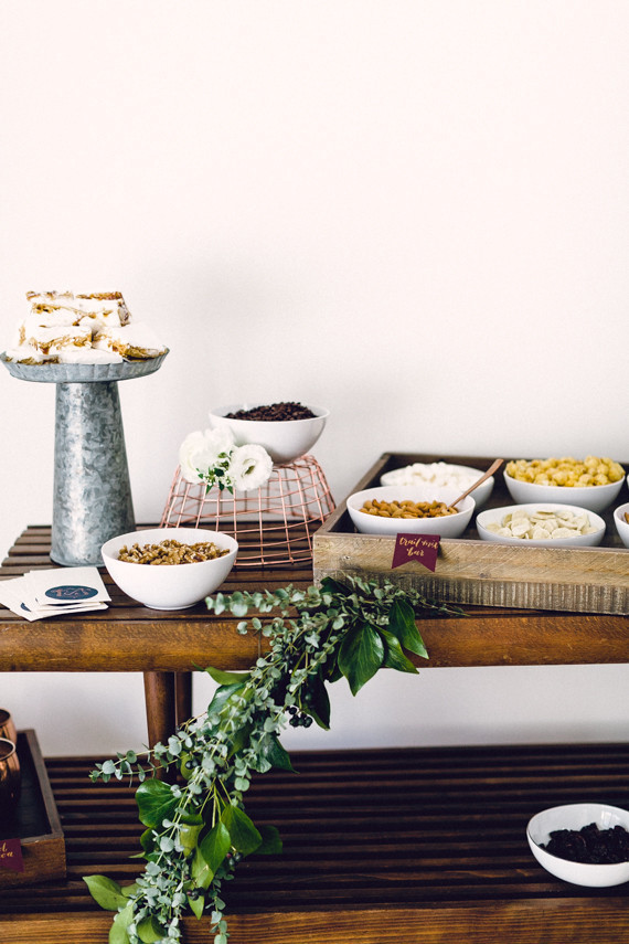 Winter dessert bar