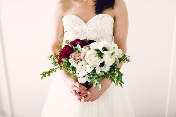 Winter bridal bouquet