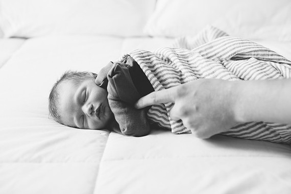 Park Slope newborn photos at home
