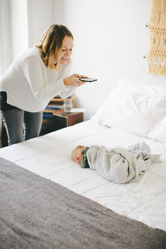 Park Slope newborn photos at home