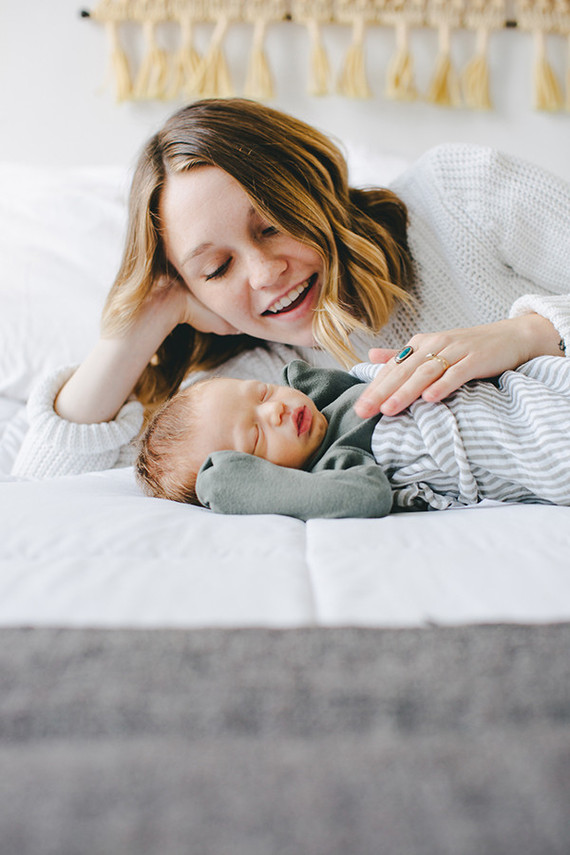 Park Slope newborn photos at home