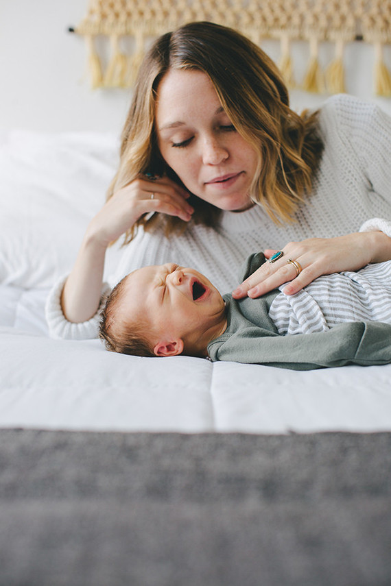 Park Slope newborn photos at home