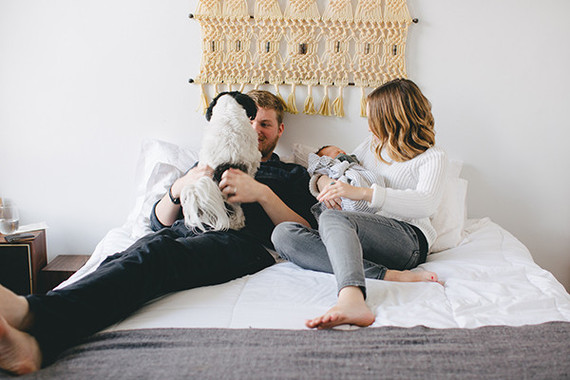 Park Slope newborn photos at home