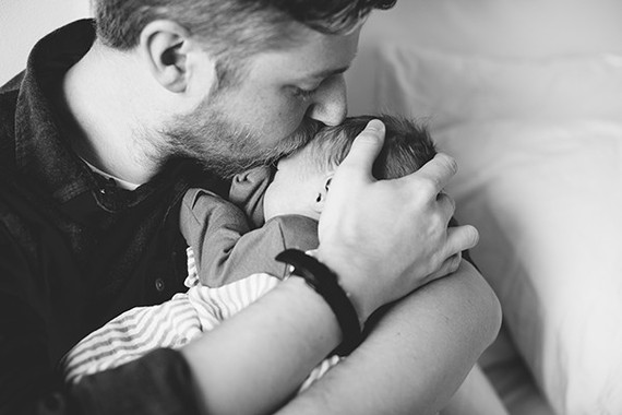 Park Slope newborn photos at home