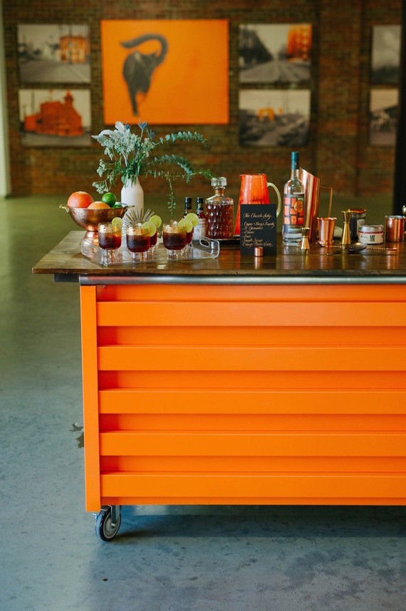 Modern wedding bar