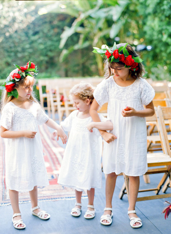 Flower girl portrait