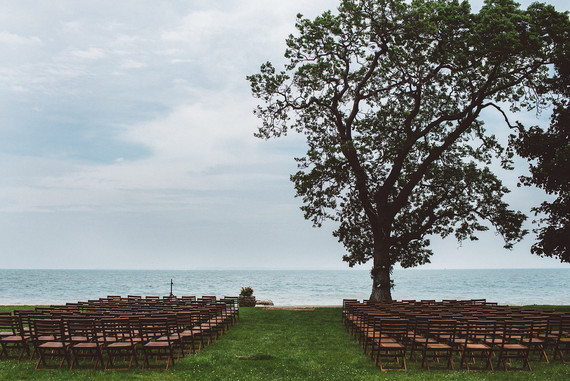 Outdoor wedding ceremony