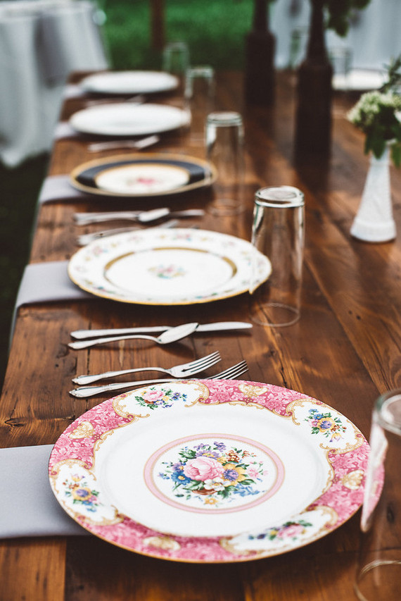 Vintage place setting