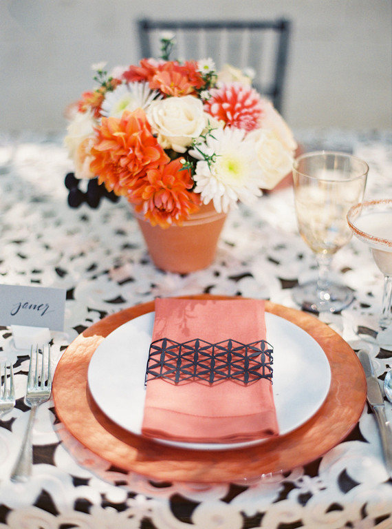 Geometric place setting Inspiration