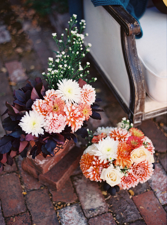 Fall wedding florals
