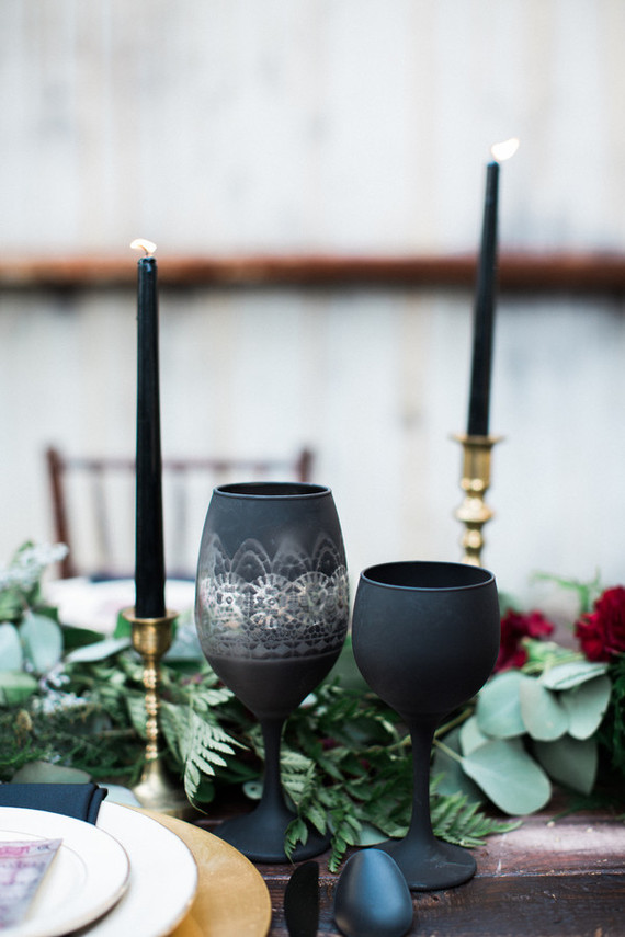 Black glassware