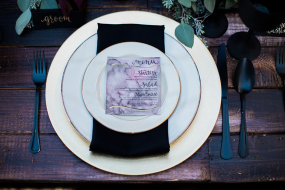 Marble menu Inspiration
