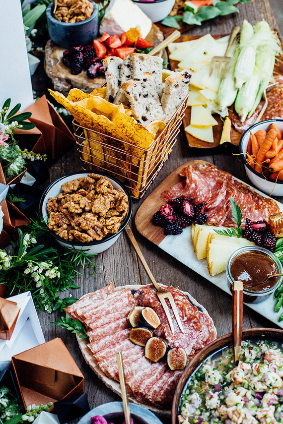 The Shift Creative shop launch party food