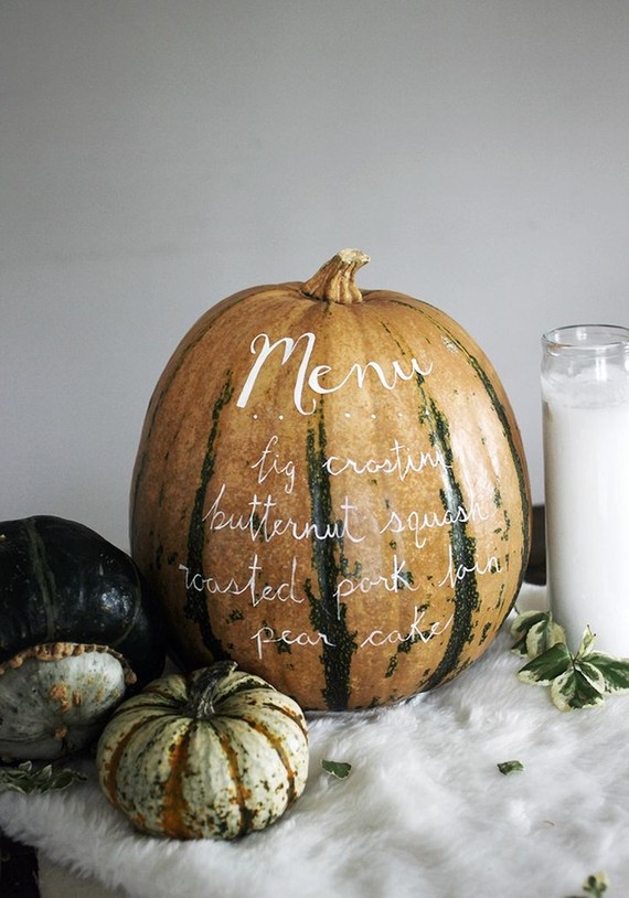Pumpkin menu Inspiration