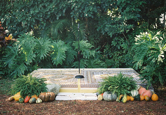 Pumpkin ceremony decor
