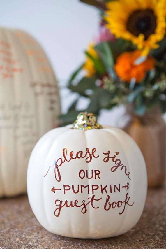 Pumpkin guest book Inspiration
