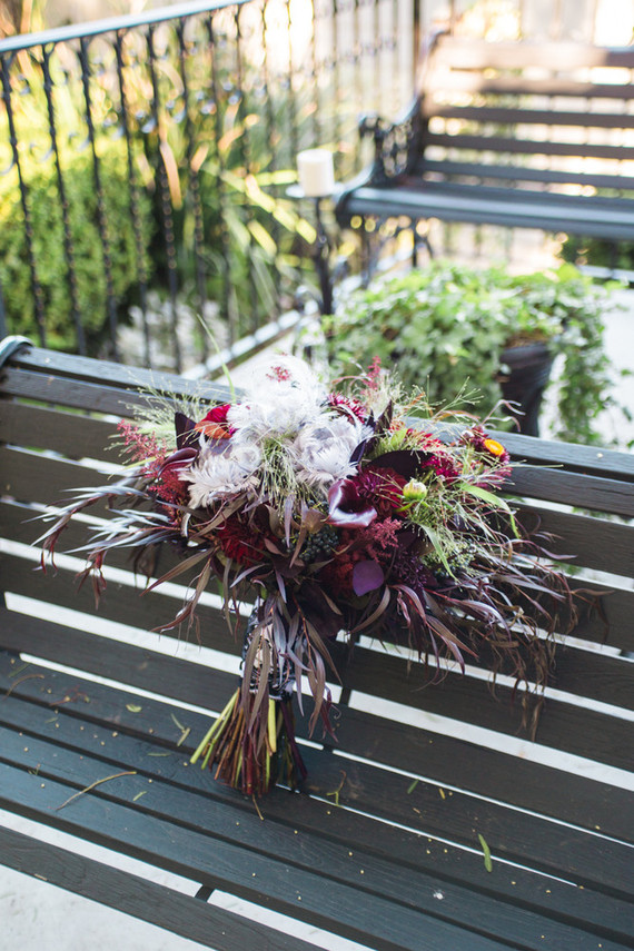 Bohemian bridal bouquet