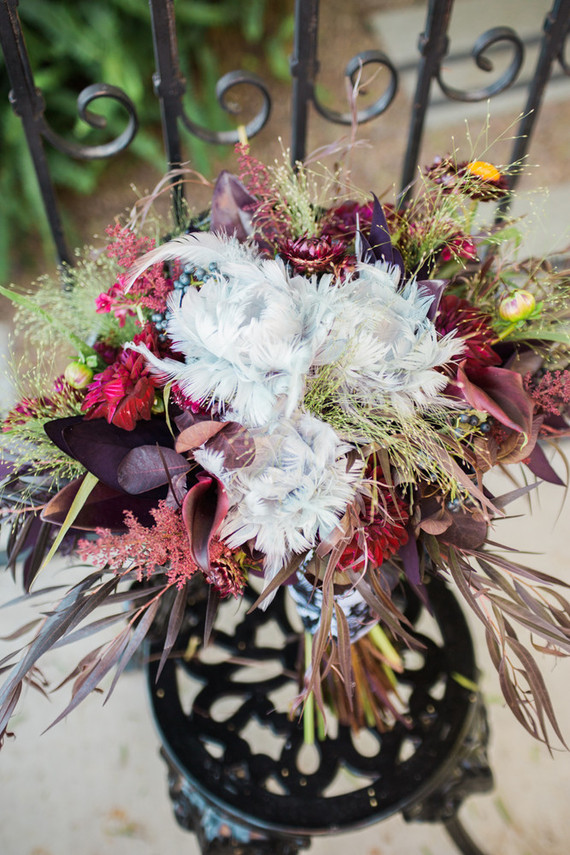 Bohemian bridal bouquet