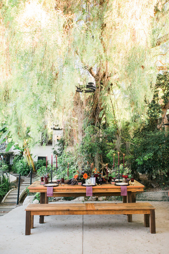 Bohemian halloween wedding inspiration