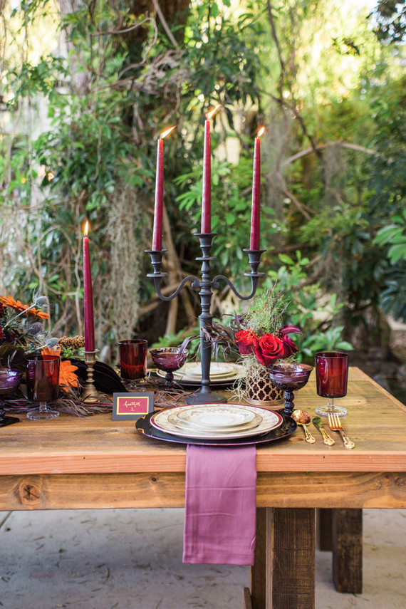 Bohemian halloween wedding inspiration