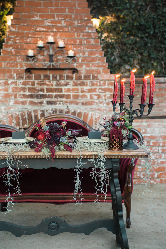 Bohemian halloween wedding inspiration
