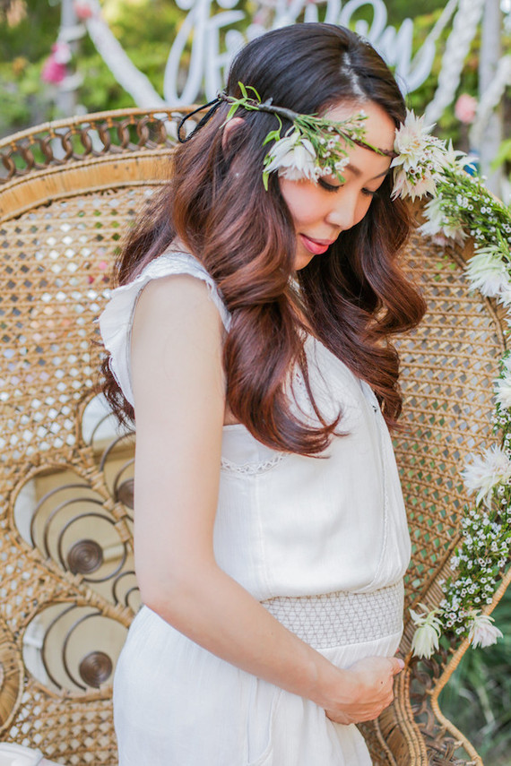 floral boho baby shower Inspiration