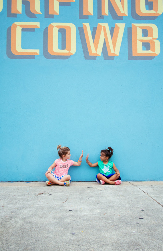 bright urban kids portraits