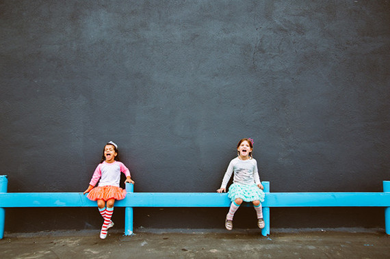 bright urban kids portraits