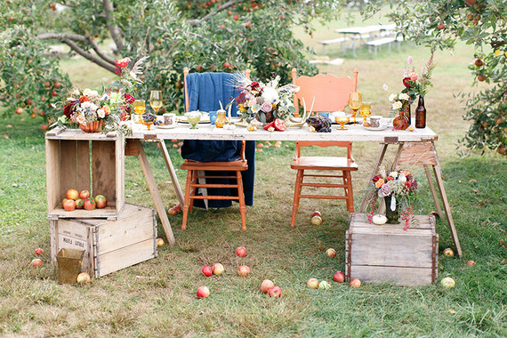 Fall wedding tablescape