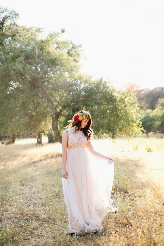 Outdoor bridal portrait