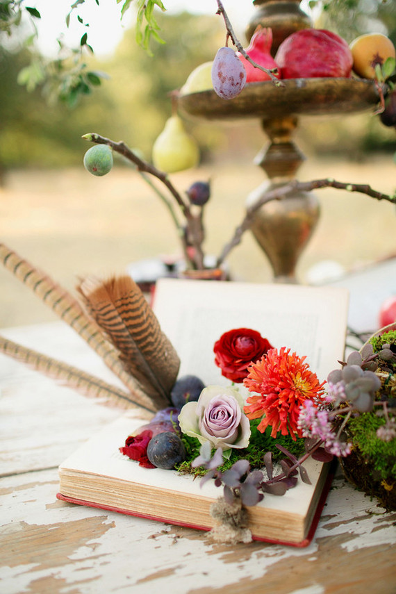 Fall wedding florals