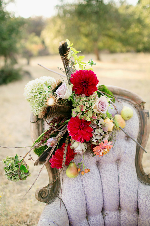Fall wedding florals