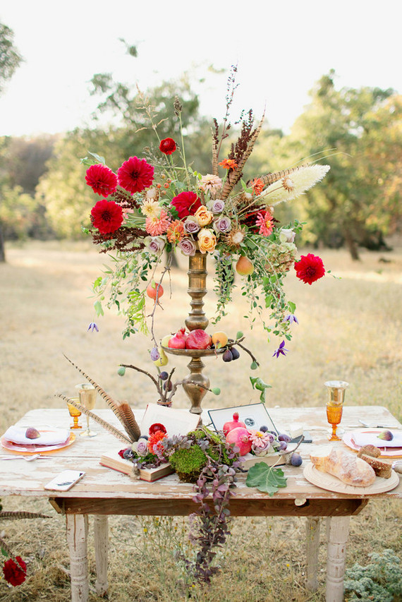 Fall wedding florals