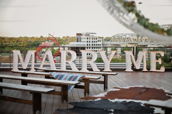 Surprise proposal signage