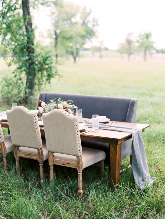 Romantic wedding tablescape