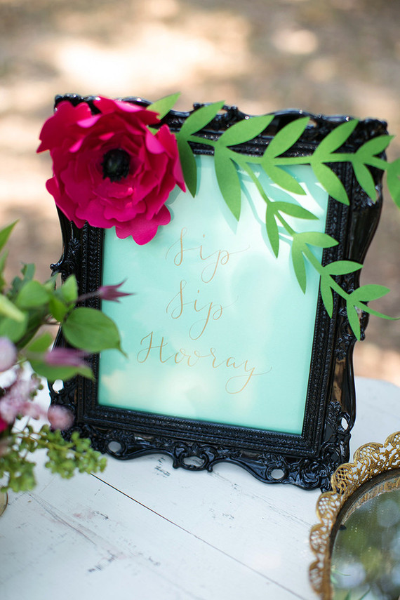 Bridal shower signage