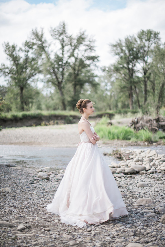 Outdoor bridal portrait