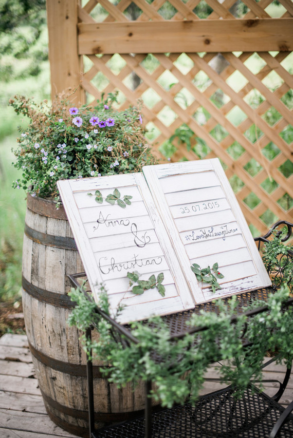 Wedding signage