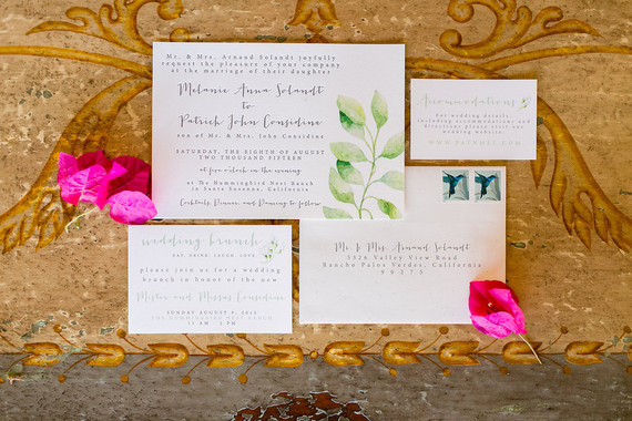 Wedding invitation suite