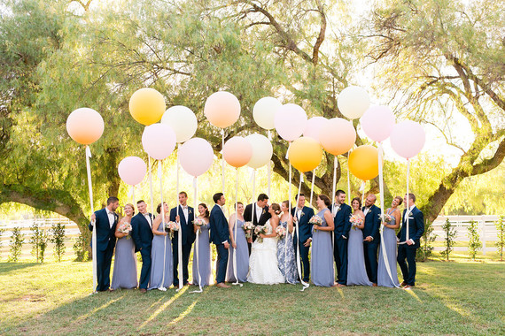 Wedding party portrait