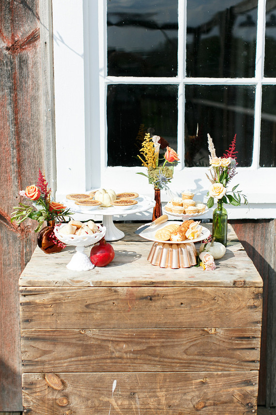 Fall dessert table