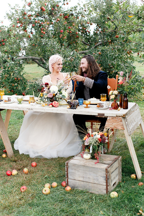 Apple orchard wedding