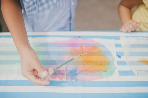 DIY watercolor project for kids