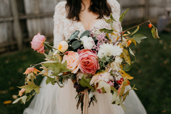 Fall bridal bouquet