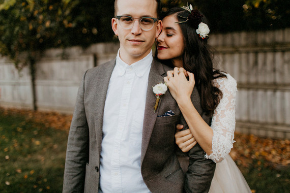 Fall wedding portrait