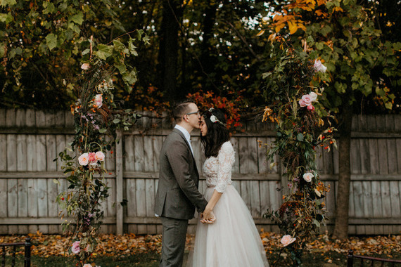 Fall wedding portrait