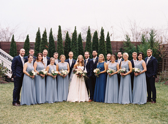 Wedding party portrait