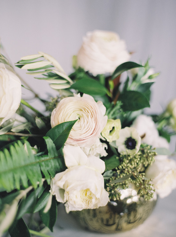 Winter wedding florals