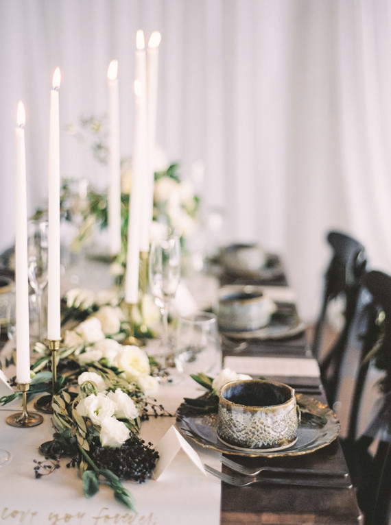 Winter wedding candles Inspiration