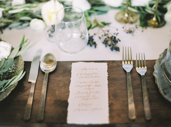 Calligraphy menu Inspiration